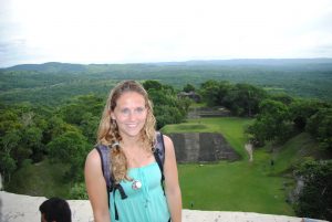 Maya tempel Xunantunich in Belize Midden Amerika